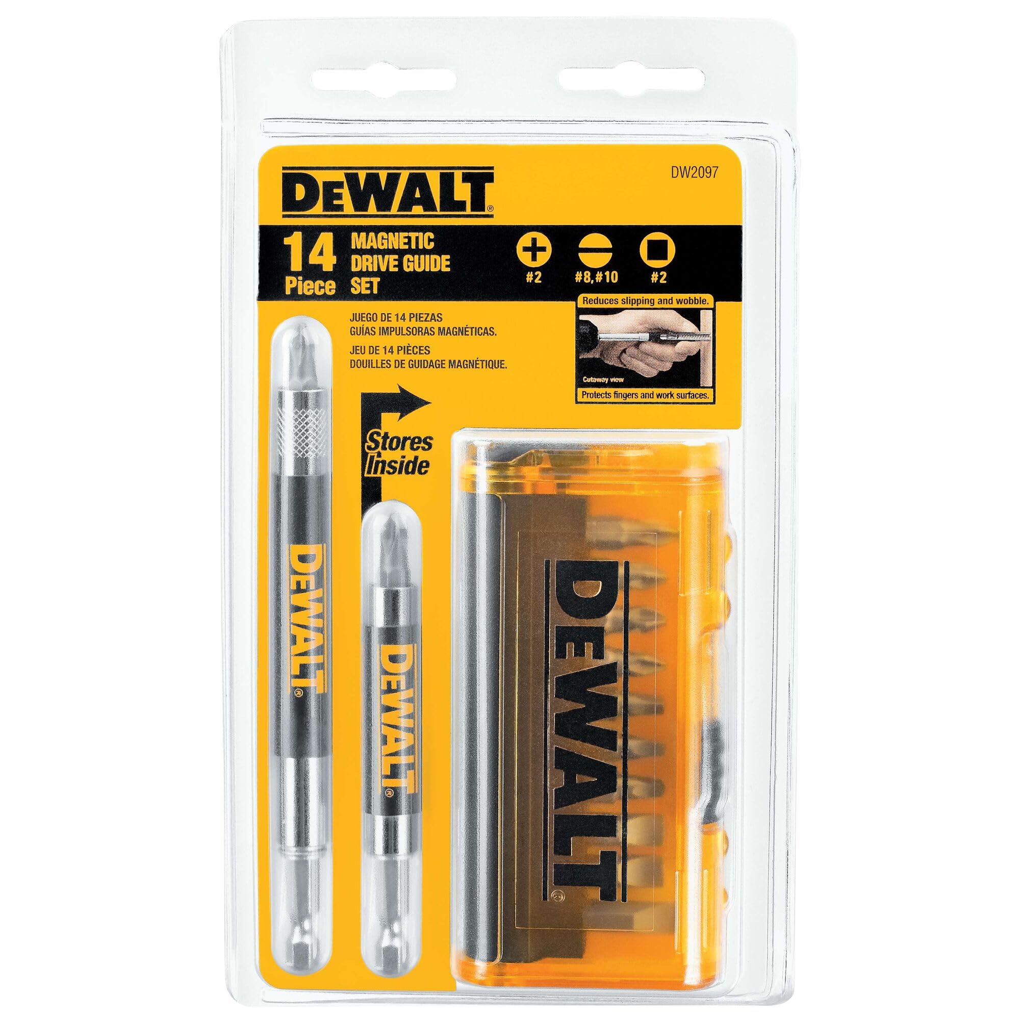 DRTマニフォールド DEWALT Screwdriver Bit Set, Magnetic Drive Guide, 14-Piece